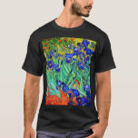 Irises von Vincent Van Gogh T-Shirt<br><div class="desc">Vincent Van Gogh Irises 1889 gemalt ist es eines der Gemälde, die er in Saint Paul-de-Mausole Asyl in Saint-Rémy-de-Provence in Frankreich erschuf. Es ist ein Ölgemälde. Diese kunstvolle Ölmalerei zeigt ein Feld von Iris-Blume-Pflanze. Vincent Van Gogh war ein berühmter Künstler. Er war ein niederländischer Postimpressionist.
Dieses Gemälde ist öffentlich.</div>