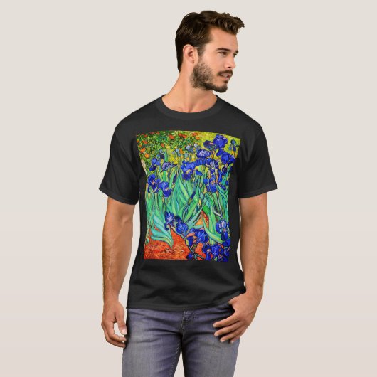 Irises von Vincent Van Gogh T-Shirt (Vorne ganz)
