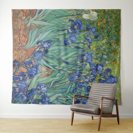 Irises von Vincent Van Gogh Wandteppich (Beispiel (Horizontal))
