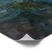 Irises & Water Lilies Poster (Ecke)