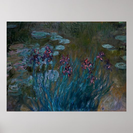 Irises & Water Lilies Poster (Vorne)