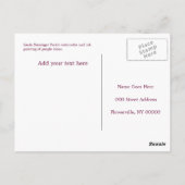 Irises Watercolor Postkarte (Rückseite)