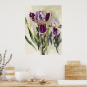 Irisfarbenmalerei Poster (Küche)