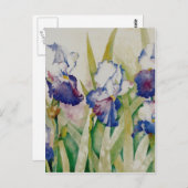 Irisgarten 2 postkarte (Vorne/Hinten)