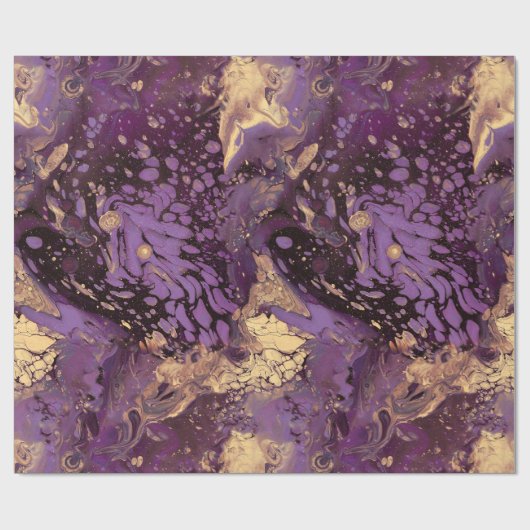 Irisgoldfarben wirbeln: geschenkpapier (Flach)