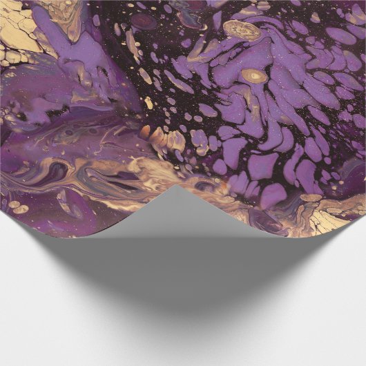 Irisgoldfarben wirbeln: geschenkpapier (Ecke)