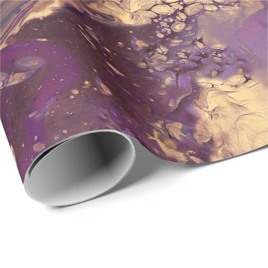 Irisgoldfarben wirbeln: geschenkpapier (Rolleneckpunkt)