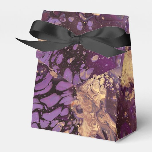 Irisgoldfarben wirbeln: geschenkschachtel (Vorderseite)