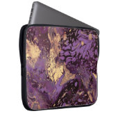 Irisgoldfarben wirbeln: laptopschutzhülle (Vorne Rechts)