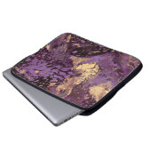 Irisgoldfarben wirbeln: laptopschutzhülle (Vorne Knopf)