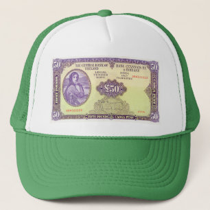 Irish 50 Pfund Banknote for Trucker hat Truckerkappe