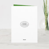 Irish 99th Birthday and Shamrocks Karte (Rückseite)