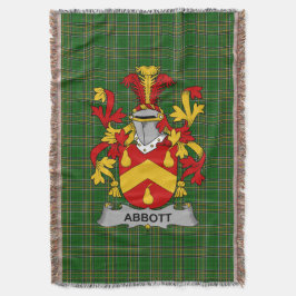 Irish Abbott Coat of Arms Familienwappen Irland Decke
