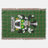 Irish Acheson Coat of Arms Familienwappen Irland Decke (Vorderseite)