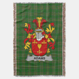 Irish Adams Coat of Arms Familienwappen Irland Decke