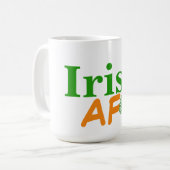 Irish AF Funny Kaffeetasse (Vorderseite Links)