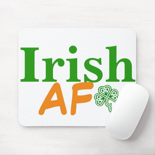 Irish AF Funny Mousepad (Mit Mouse)