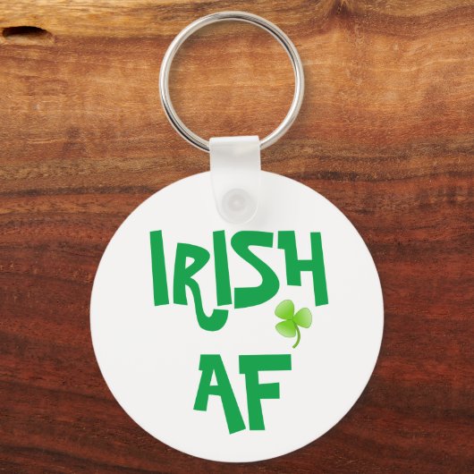 Irish AF Green Kleeblatt Schlüsselanhänger (Vorderseite)