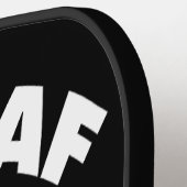 Irish AF, Happy St. Paddy's Day, Irish Flag Skull Pickleball Schläger (Linke Seite)