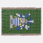 Irish Aiken Coat of Arms Familienwappen Irland Decke (Vorderseite)
