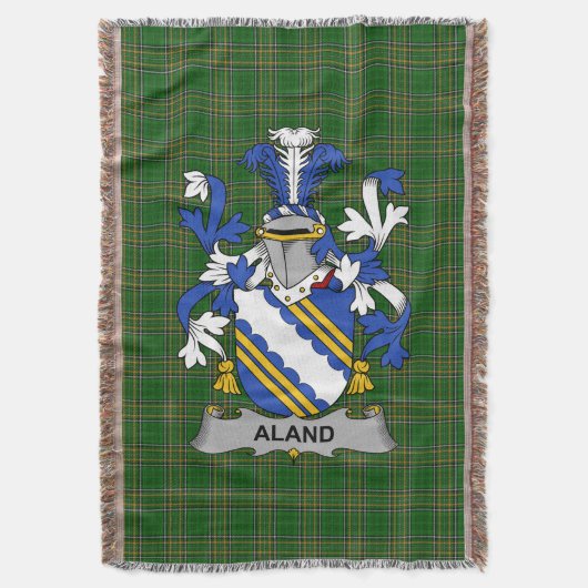 Irish Aland Coat of Arms Familienwappen Irland Decke (Vorderseite Vertikal)