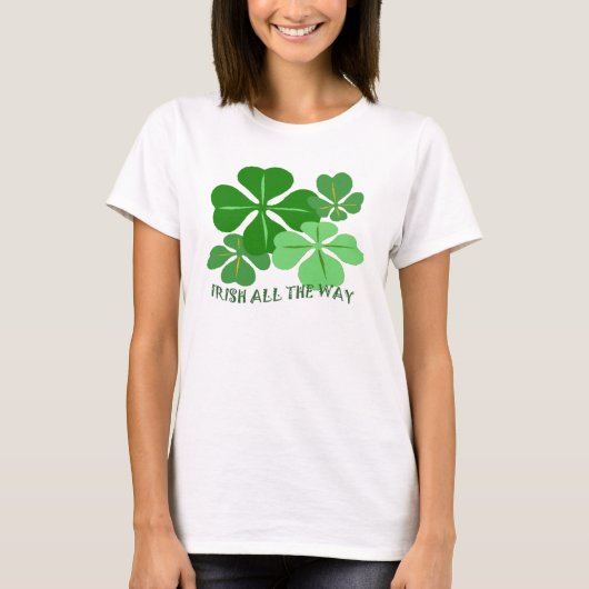 Irish All-Way-Kleeblatt T-Shirt (Vorderseite)