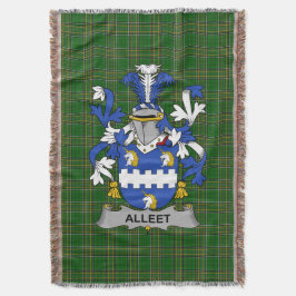 Irish Alleet Coat of Arms Familienwappen Irland Decke