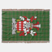 Irish Allyn Coat of Arms Familienwappen Irland Decke (Vorderseite)