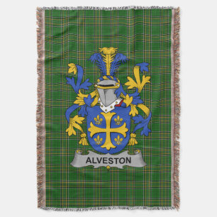 Irish Alveston Coat of Arms Familienwappen Irland Decke