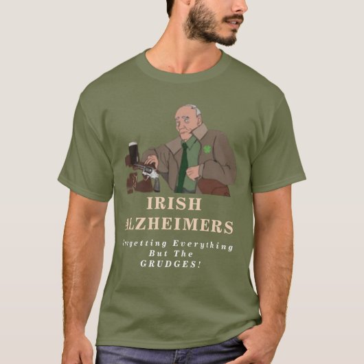 Irish Alzheimer's Funny St. Paddy Gangster T - Shi T-Shirt (Vorderseite)