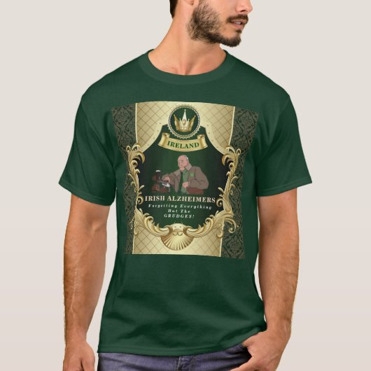Irish Alzheimer's Funny St. Paddy Gangster T - Shi T-Shirt (Vorderseite)