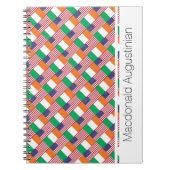 IRISH-AMERICAN Add Name Custom Notebook Journal Notizblock (Vorderseite)