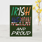 Irish American and Proud gccnt Karte (Gelbe Blume)