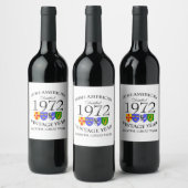 Irish American Birthday Wähle das Jahr Weinetikett (Flaschen)