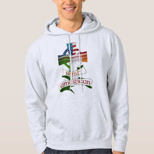 Irish American Celtic Cross Hoodies (Vorderseite)