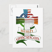Irish American Celtic Cross Postcards Postkarte (Vorne/Hinten)