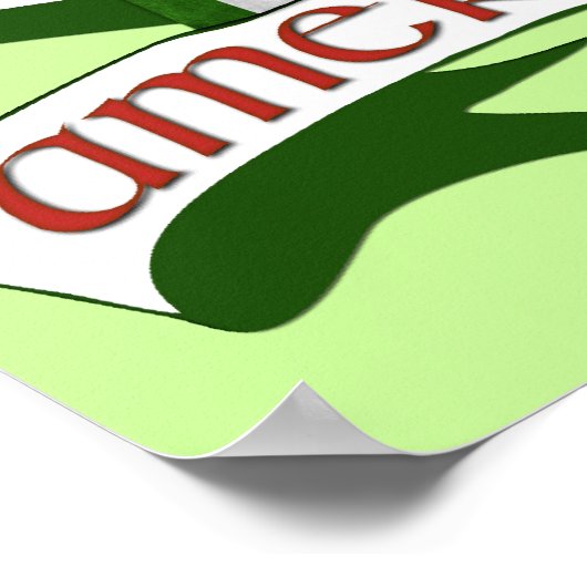 Irish American Celtic Cross Poster (Ecke)