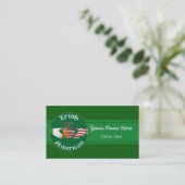 Irish American Claddagh Custom Business Cards Visitenkarte (Stehend Vorderseite)