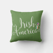 Irish American Enwined Hearts Throw Cushion Kissen (Rückseite)