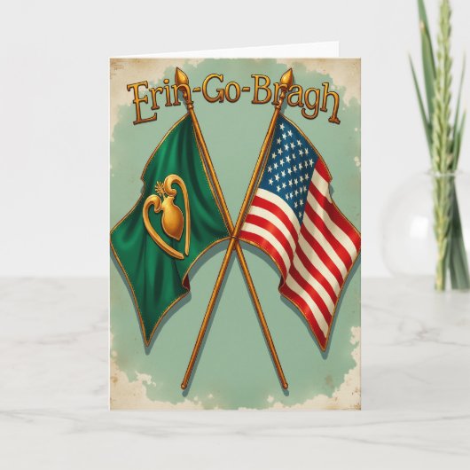 Irish-American-Erbe-Karte Karte (Vorderseite)