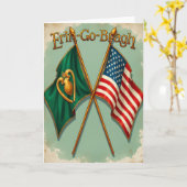 Irish-American-Erbe-Karte Karte (Gelbe Blume)