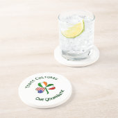 Irish American Fags Kleeblatt White Getränkeuntersetzer (Seite)