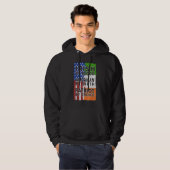 Irish American Flag Celtic Cross Funny St Patrick' Hoodie (Vorne ganz)