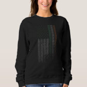 Irish American flag Celtic knot Patrick's day Irel Sweatshirt (Vorderseite)