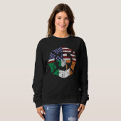 Irish American Flag Firefighter St Patricks Day Sh Sweatshirt (Vorne ganz)