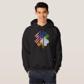 Irish American Flag Ireland Flag Men Hoodie (Vorne ganz)