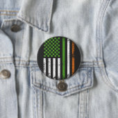 Irish American Flag Ireland Flag Round Button (Beispiel)