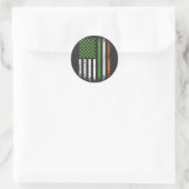Irish American Flag Ireland Flag Runder Aufkleber (Tasche)