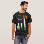 Irish American Flag Ireland Flag ST PATRICKS DAG T-Shirt (Vorne ganz)