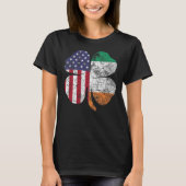 Irish American Flag Ireland Flag ST PATRICKS DAG T-Shirt (Vorderseite)